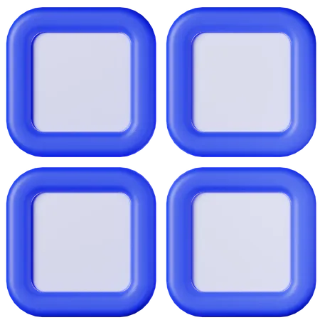 App Menu 3 D Icon 3D Icon