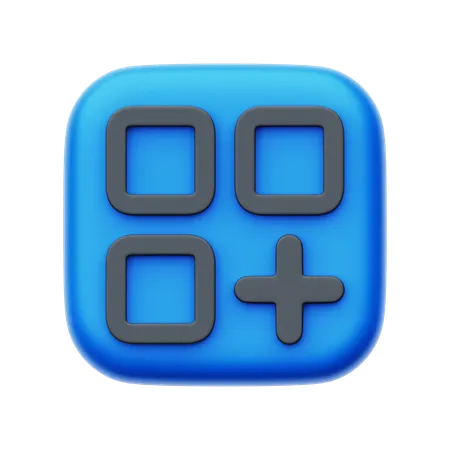 Menu Apps  3D Icon