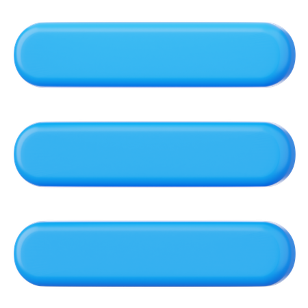 Menu Bar  3D Icon