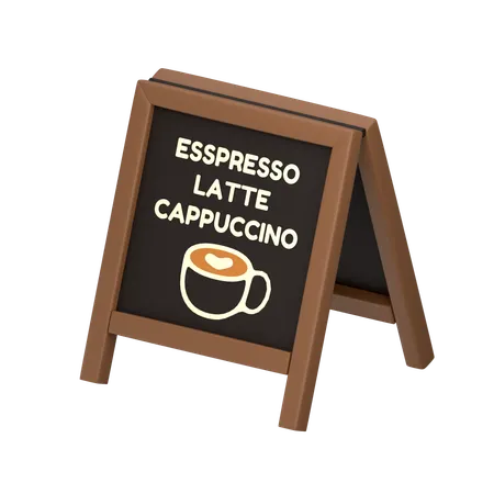 Menu Board  3D Icon