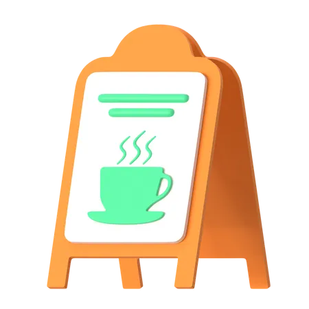 Menu Board  3D Icon