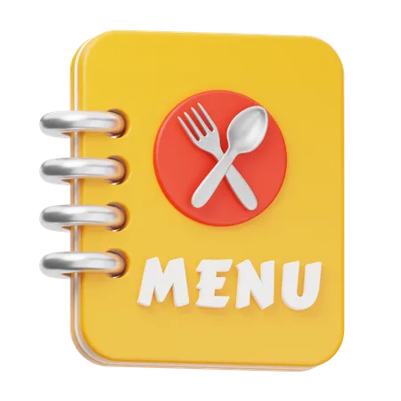 Livre de menus  3D Icon