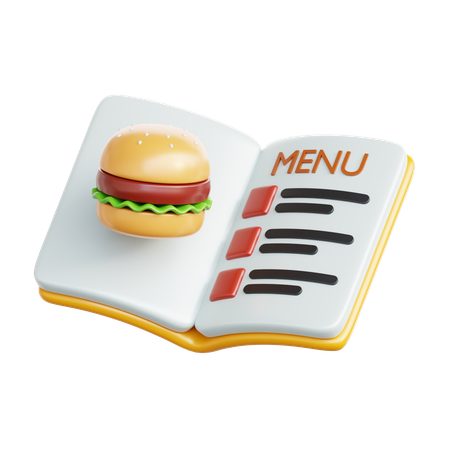 Menu Book  3D Icon