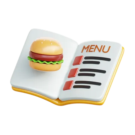 Menu Book  3D Icon