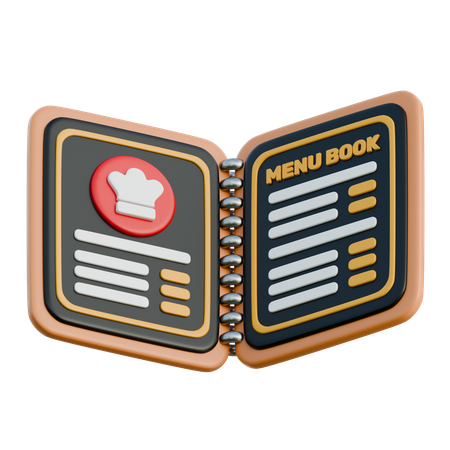 Menu Book  3D Icon