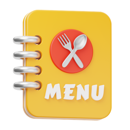 Menu Book  3D Icon