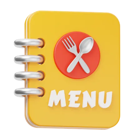 Menu Book  3D Icon