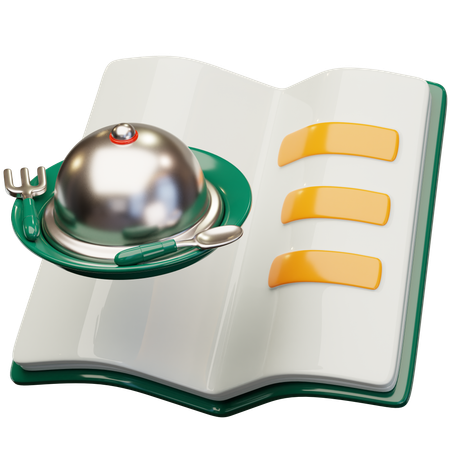 Menu Book  3D Icon