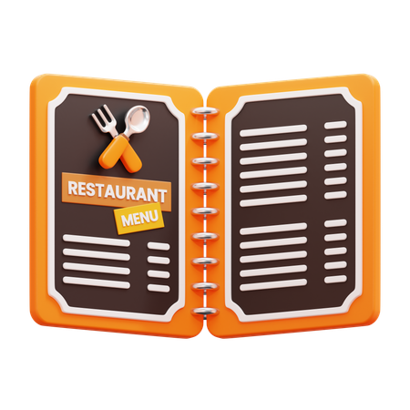 Menu Book  3D Icon