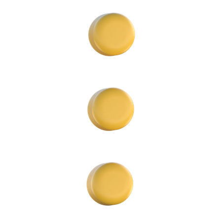 Menu Button  3D Icon