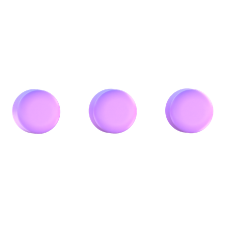 Menu Button  3D Icon