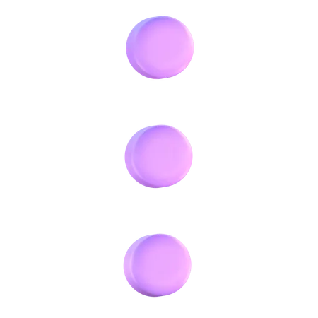 Menu Button  3D Icon