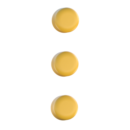 Menu Button  3D Icon