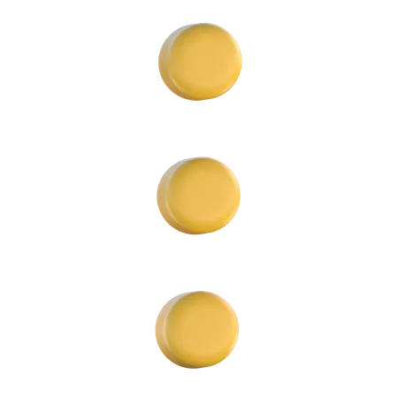 Menu Button  3D Icon