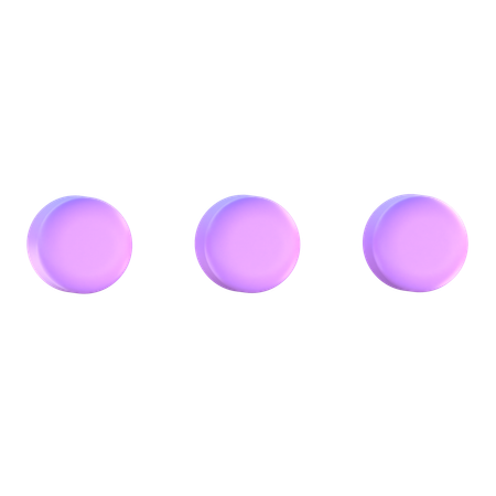 Menu Button  3D Icon