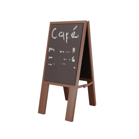 Menú de café  3D Illustration