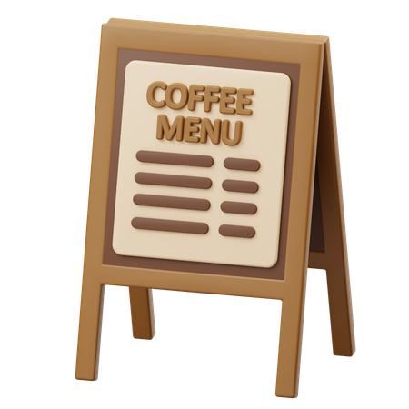 Carte de café  3D Icon