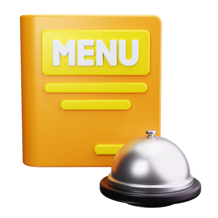 Menu card  3D Icon