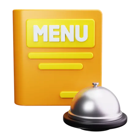 Menu card  3D Icon