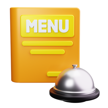 Menu card  3D Icon