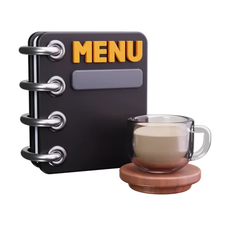 Menú de café  3D Icon