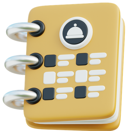 Cardápio  3D Icon