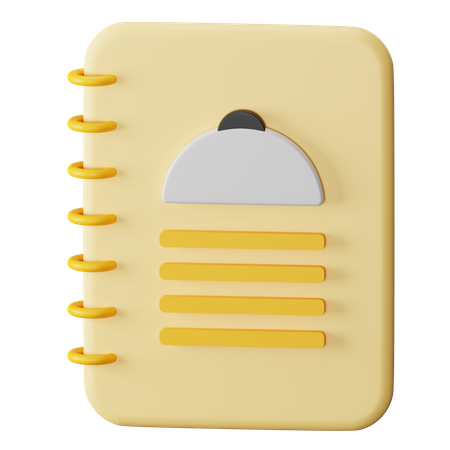 Cardápio  3D Icon