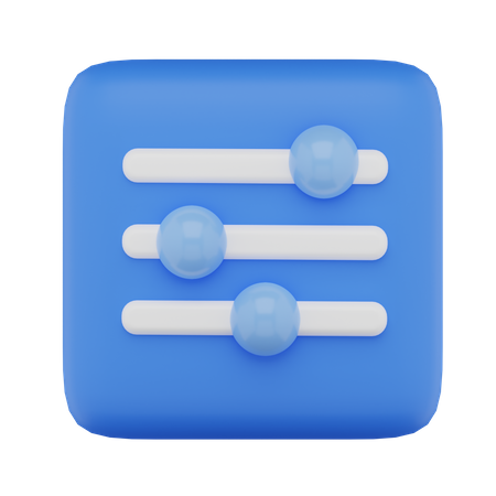 Menú de configuración  3D Icon