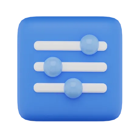 Menú de configuración  3D Icon