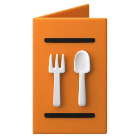 Menú del restaurante  3D Icon