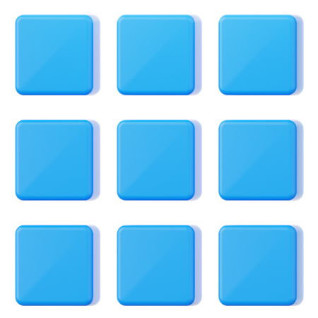 Menu Grid  3D Icon