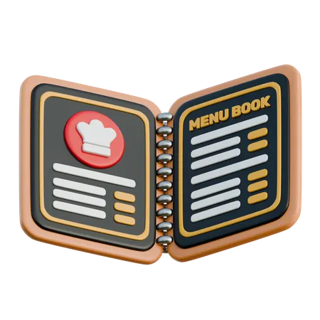 Libro de menú  3D Icon