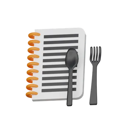 Menu List  3D Icon