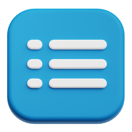 Menüliste  3D Icon