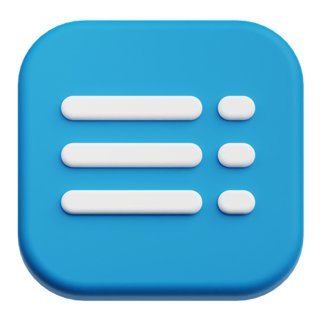 Menüliste  3D Icon