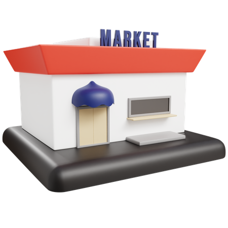 Mercado  3D Icon