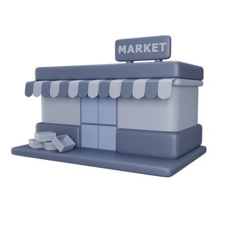 Mercado  3D Icon