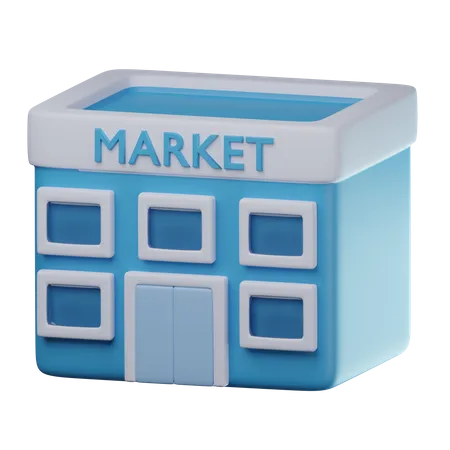 Mercado  3D Icon