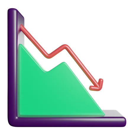 Mercado de ações  3D Icon