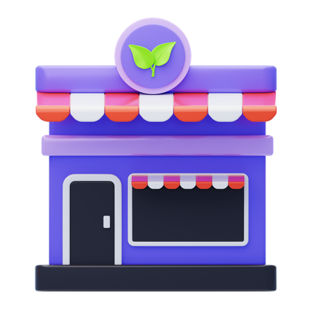 Mercado verde  3D Icon