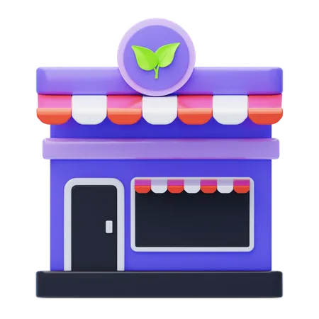 Mercado verde  3D Icon