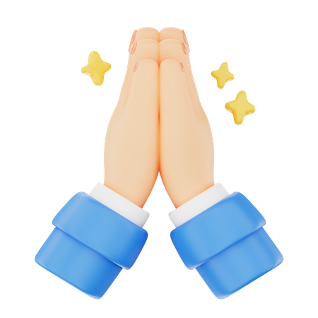 Merci geste de la main  3D Icon