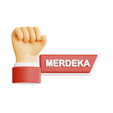 Merdeka  3D Icon