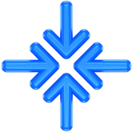Merge Arrow  3D Icon