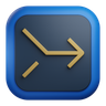 merge arrow 3d logo
