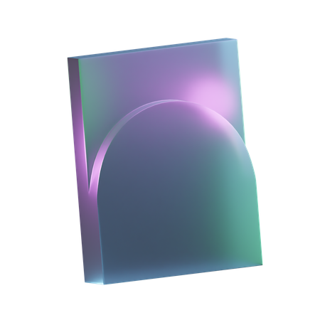 Merge Shape  3D Icon