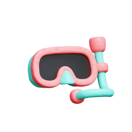 Mergulho com snorkel  3D Icon