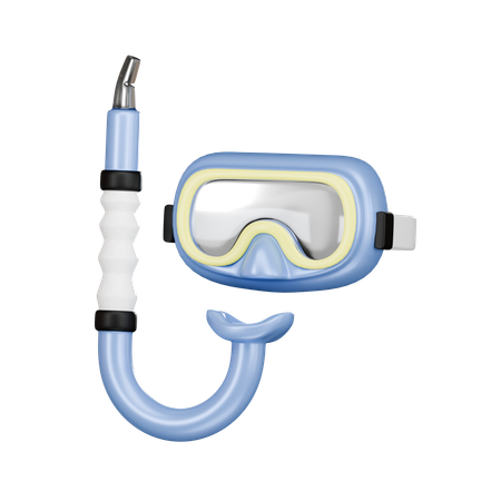 Mergulho com snorkel  3D Icon