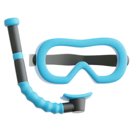 Mergulho com snorkel  3D Icon