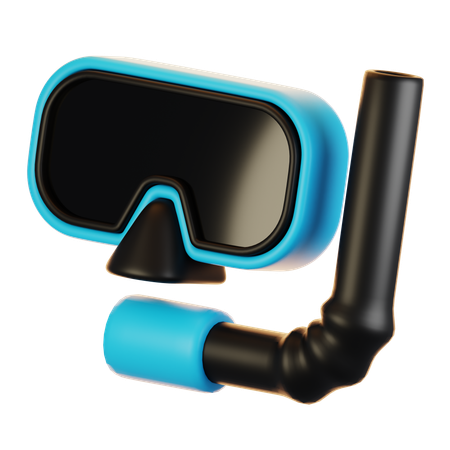 Mergulho com snorkel  3D Icon